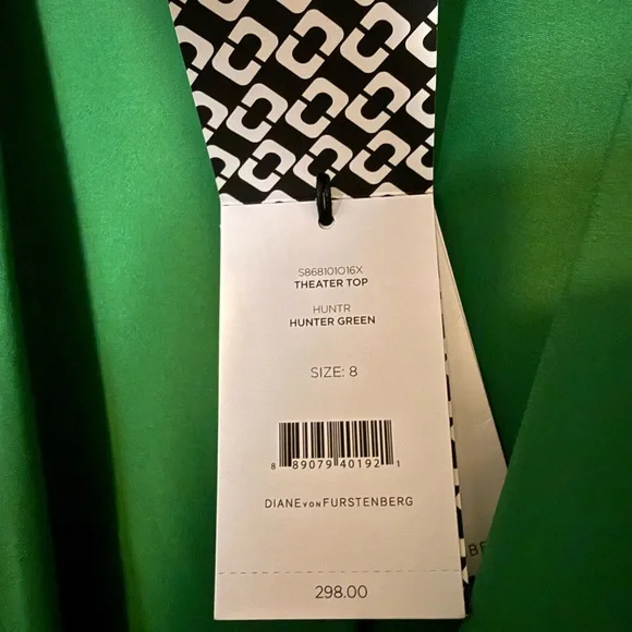 Diane Von Furstenberg Emerald Wrap Blouse - Picture 4 of 9